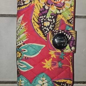 Vera Bradley Pink Floral Quilted Wallet